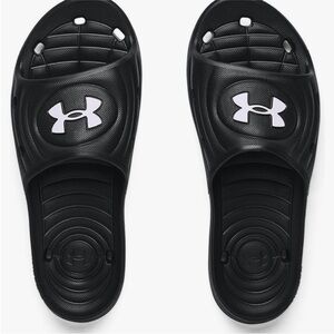 Under Armour Black Slide Sandals